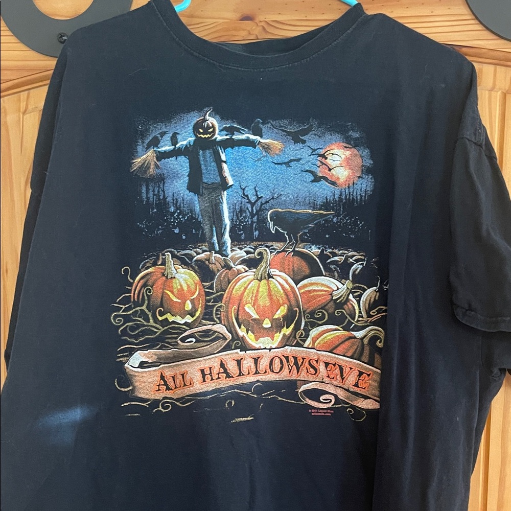 Liquid Blue Halloween Black Tee